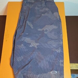 Oakley Black and Gray Camo Shorts‎